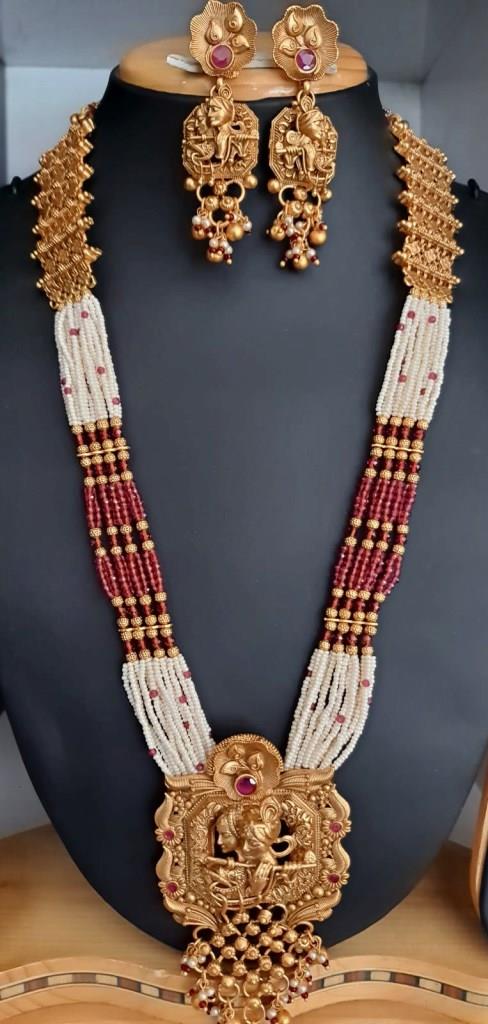 Radha Krishna Necklace Set.