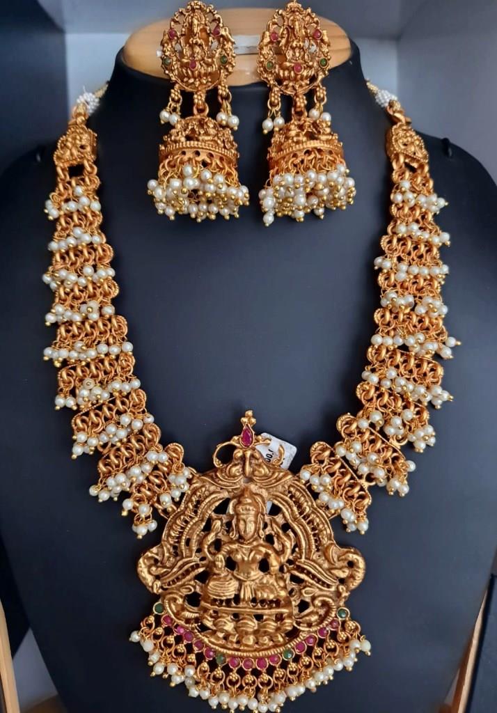 Goddess Lakshmi Necklace Set.