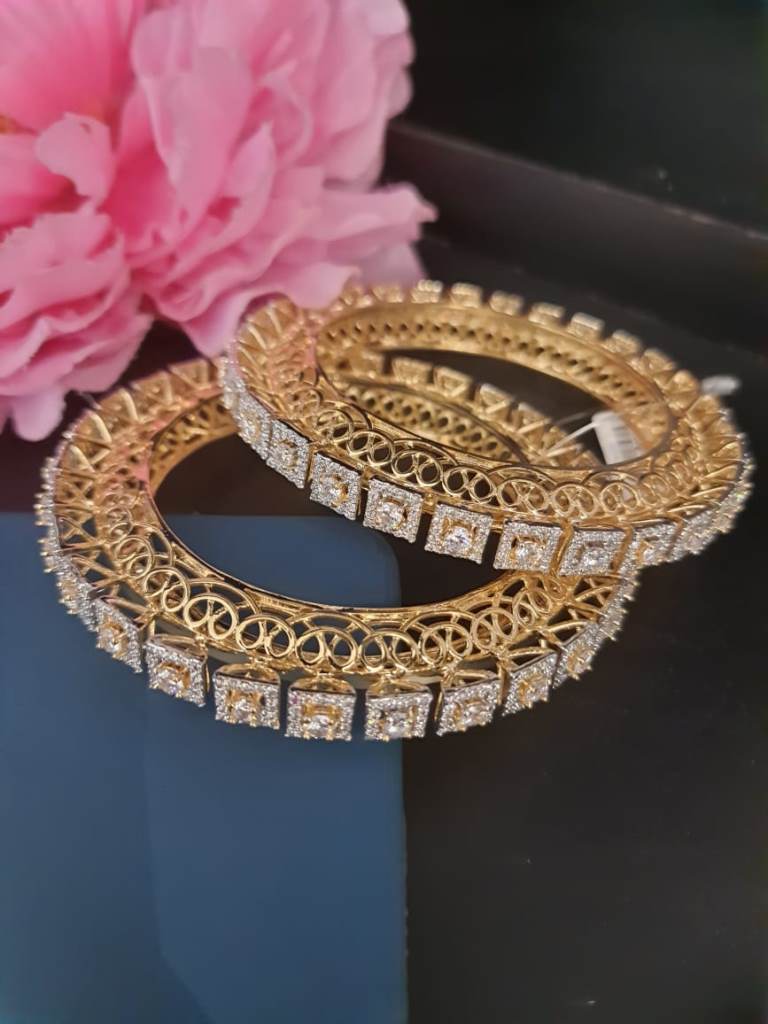 Dual Tone Bangles.