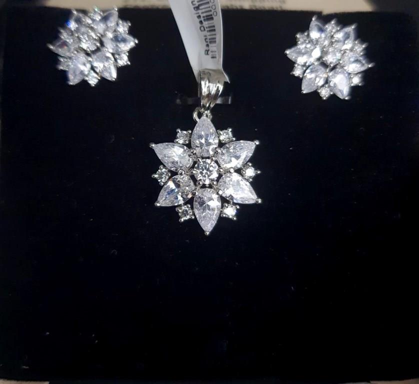 Small Pendant Set In CZ Dimond.