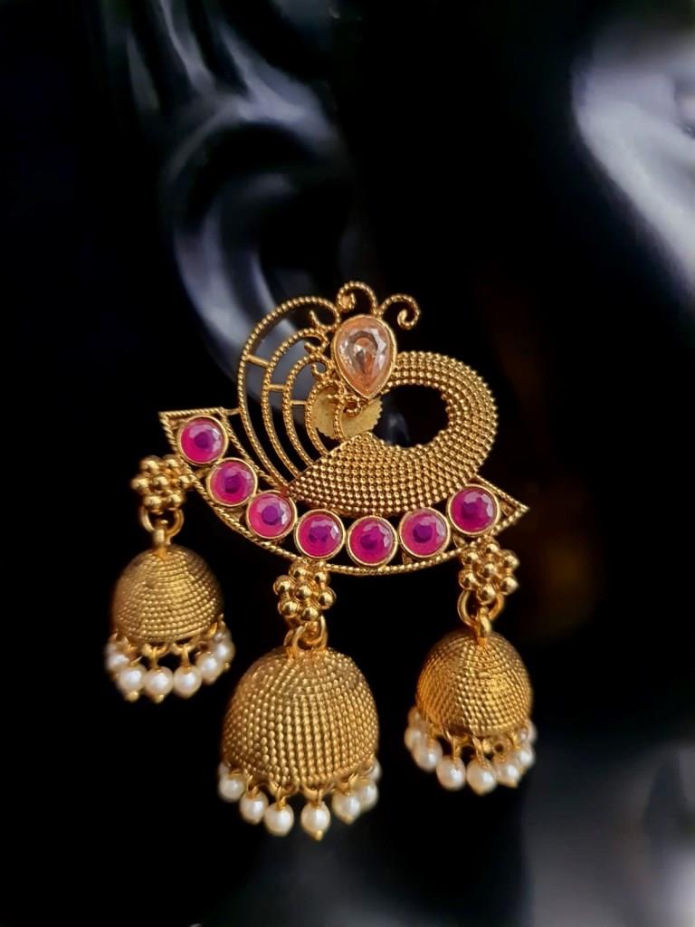 Designer Gold Plated Earrings.