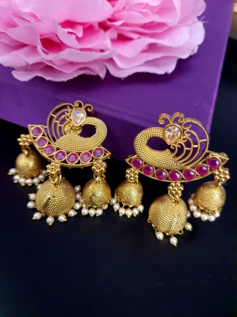 Designer Gold Plated Earrings.