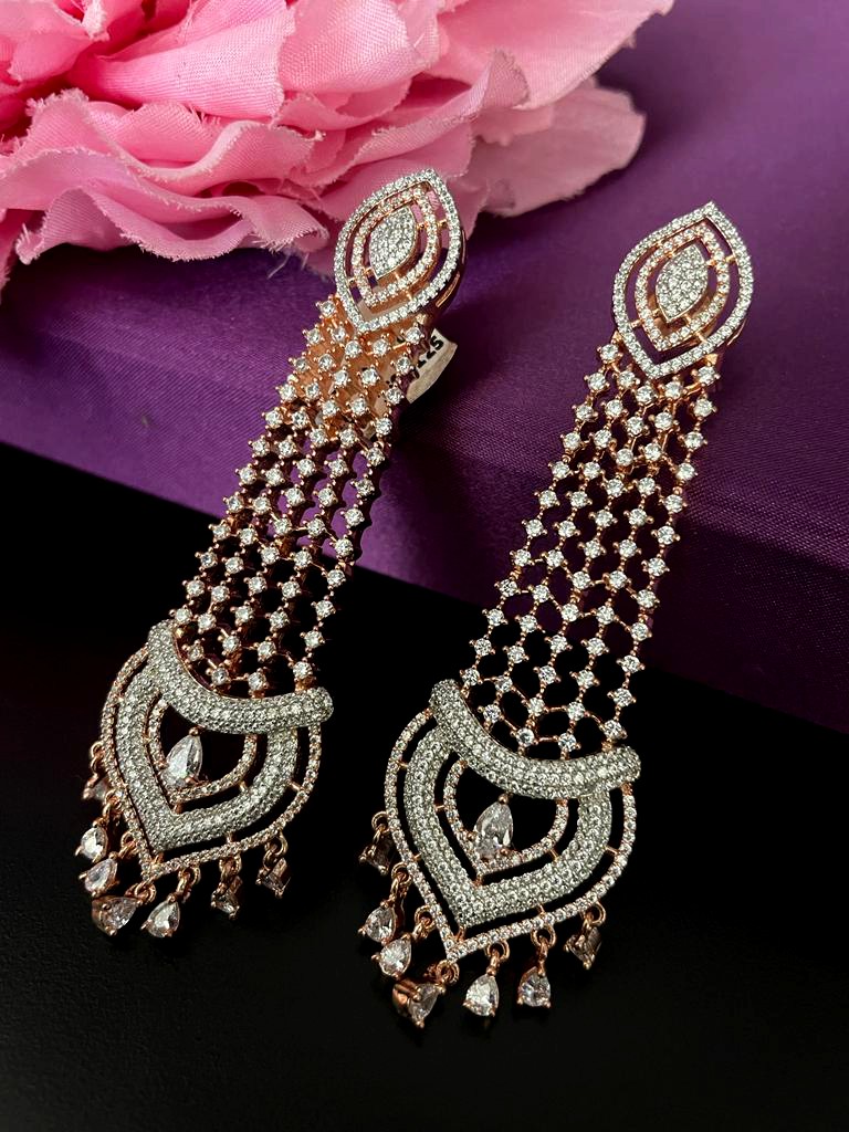 Indo-Western Long Earrings.