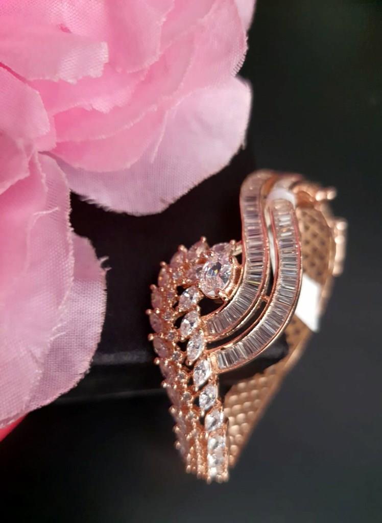 Rose Gold Plated CZ Diamond Bracellets.