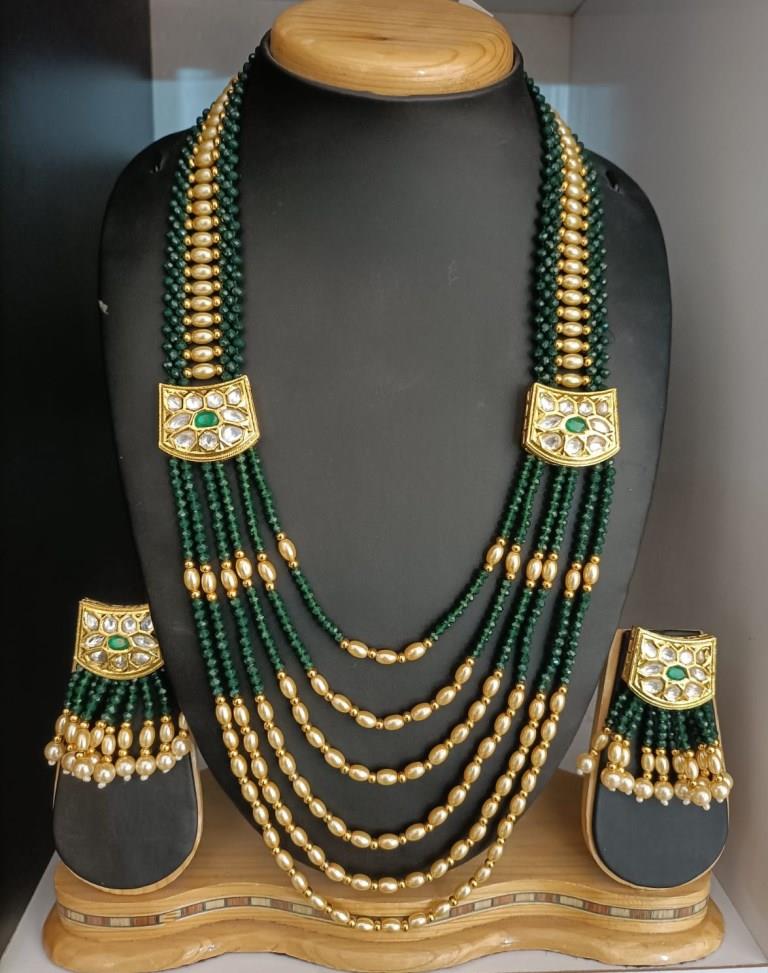 Tradirional Green Beads Motil Mala.