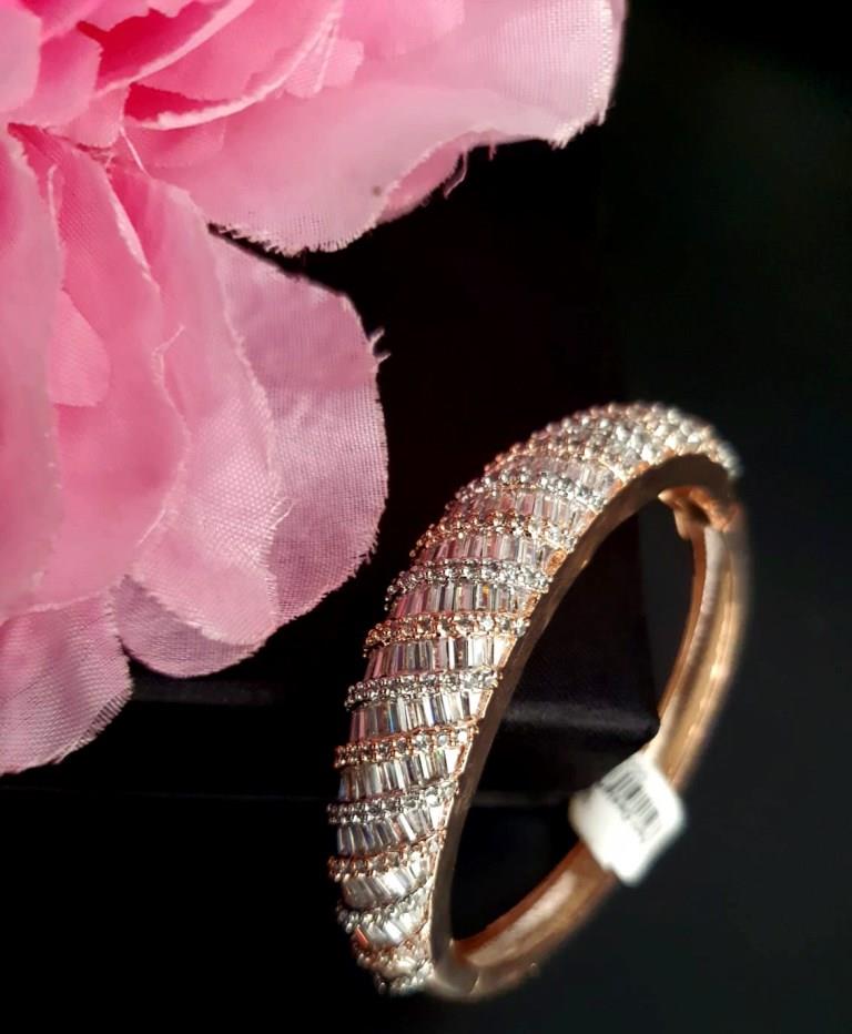 Exclusive Rose Gold Plated CZ Diamond Bracellets.