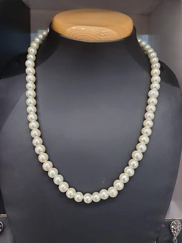 Bulky Creamy Pearl Handmade Mala.